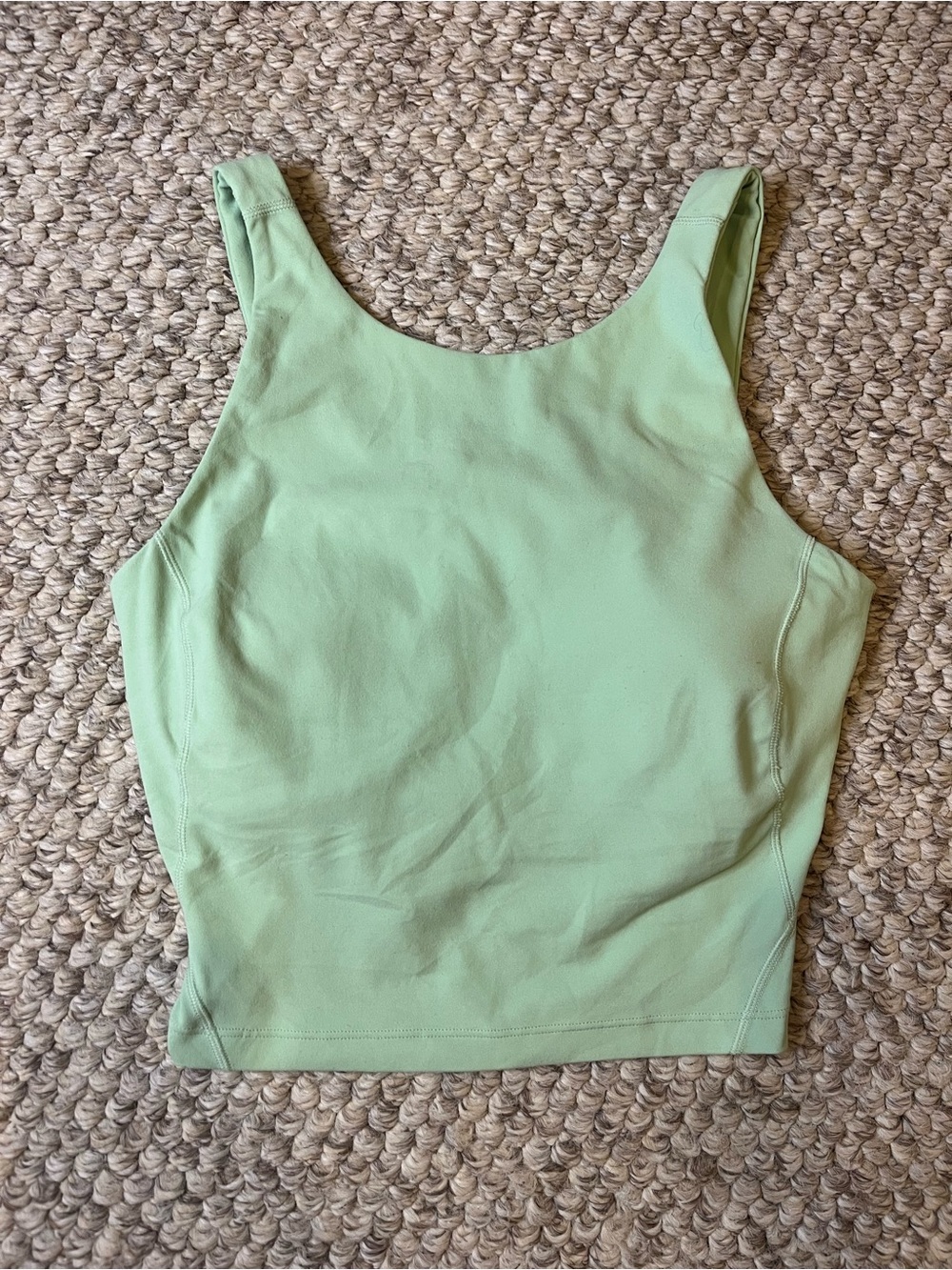 Lululemon Women’s Mint Green Scoop Neck Workout Tank Top- size 4